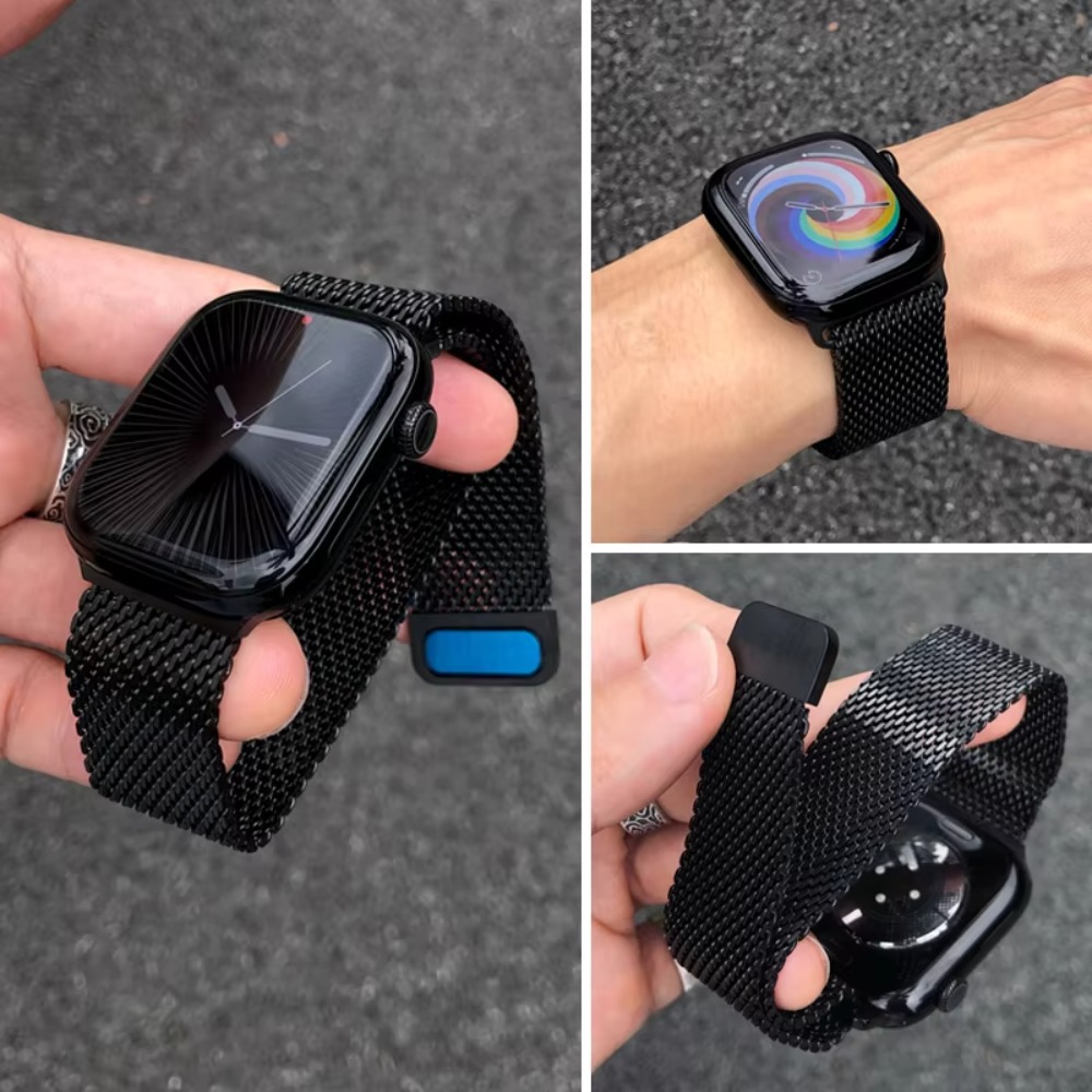 Mesh Coil Strip - Stalen Milanese band voor Apple Watch