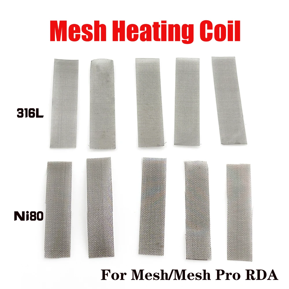 Vape Accessory - 5/10PCS Mesh Wire Coil SS316L Ni80