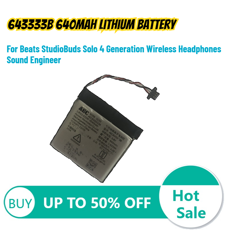 643333B, 640 mAh lithiumbatter - Beats Headphone Solo 4 recensie en prijs
