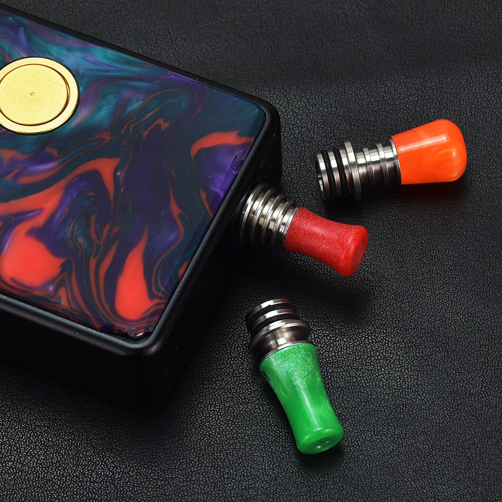 WOLFCOOLVAPE ontwerp rda tank  - Drip Tip Resin recensie en prijs