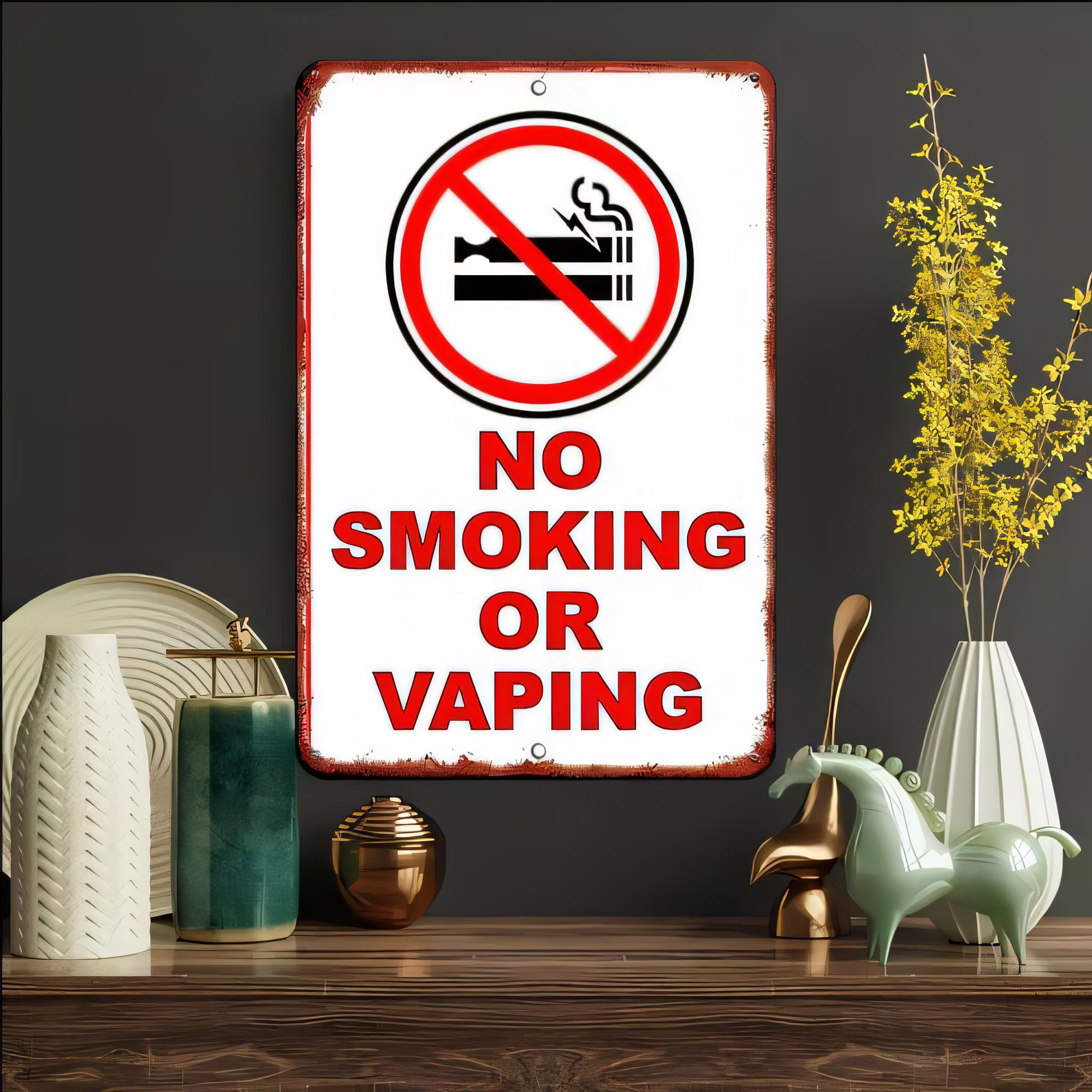 Tinbord 'Niet Roken of Vapeën' - Vaping Area recensie en prijs