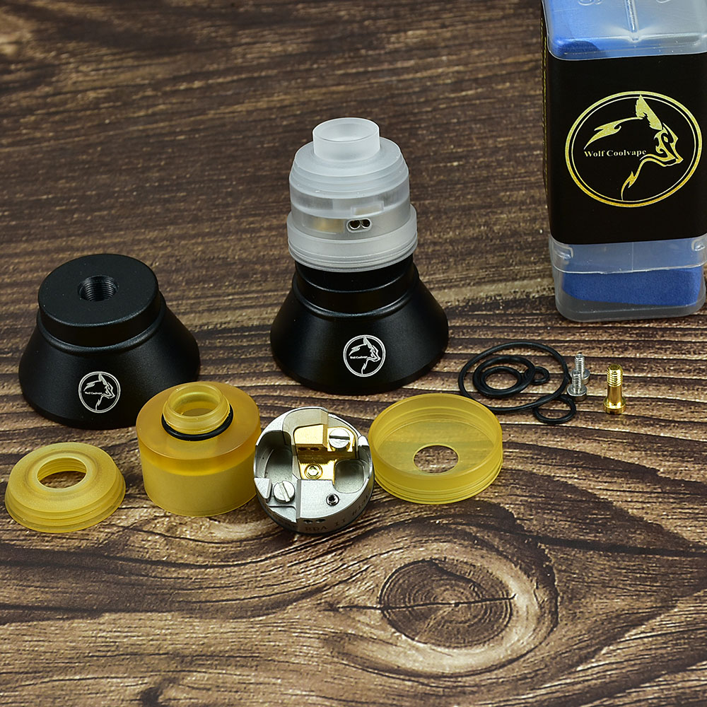 Wolfcoolvape Hussar V2 RDA Tan - Rda Atomizer Deck recensie en prijs